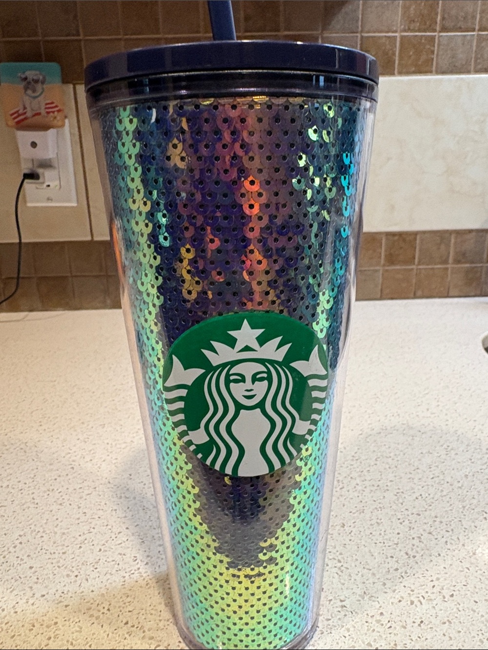 Starbucks NWT 2020 Holiday Exclusive Sequin Scale Venti Cup